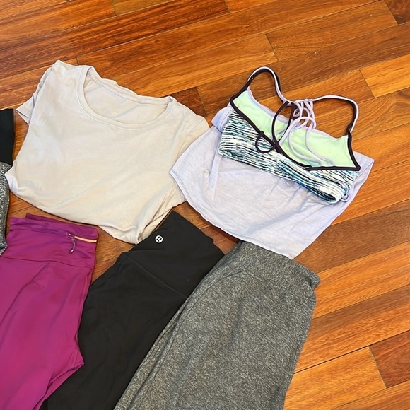 🌸 12 Piece Lot Lululemon Pants Tops Shorts Size 4 - Picture 6 of 7